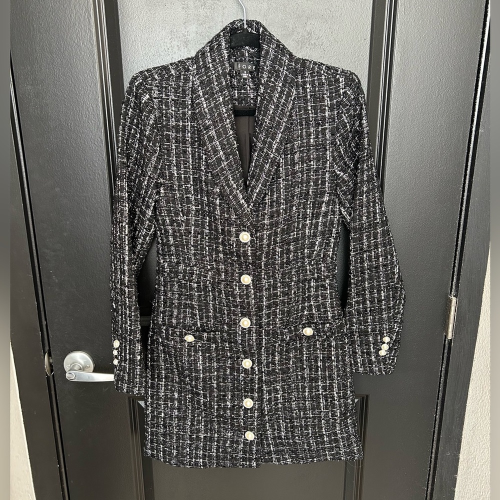 Fore Tweed Blazer Dress Size Small